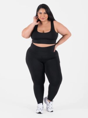 Black Leggins Set Talla Plus