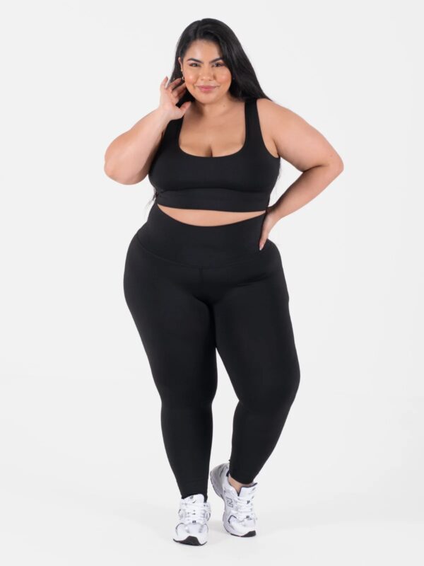 Black Leggins Set Talla Plus